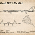 SR-71 Blackbird - Airplane Blueprint Drawing Plans Schematics sd